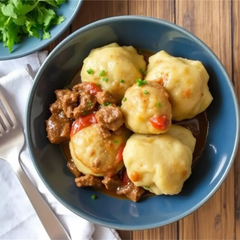 Hearty Chipped Beef Dumplings with Potatoes