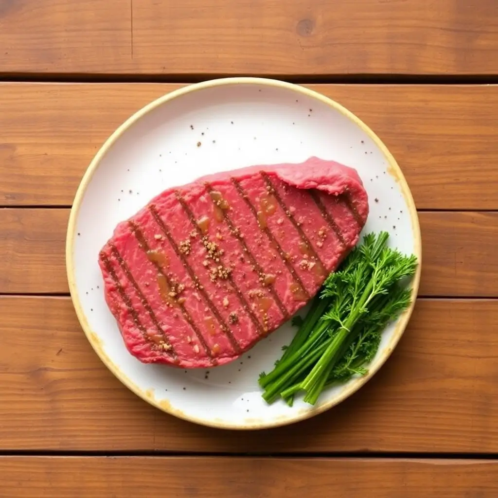 Tender and Juicy Beef Loin Flat Iron Steak